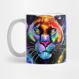 Panther / Cougar - Rainbow Colors Mug